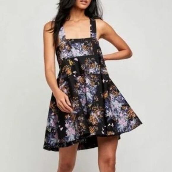 Free People Dresses & Skirts - Free People Let The Sunshine. Pure Cotton Tunic Dress in Dark Combo w Pockets